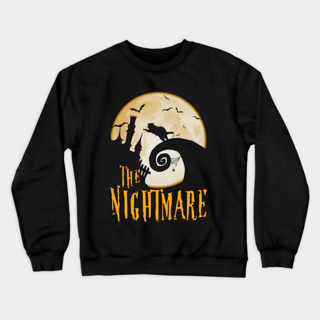 Raccoon The Nightmare Crewneck Sweatshirt by Luna Illustration